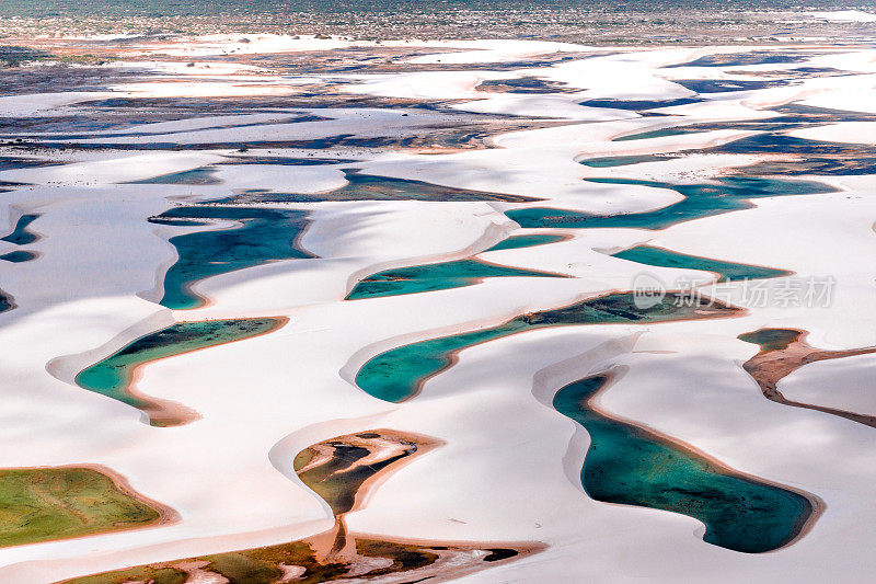 Lençois Maranhenses鸟瞰图